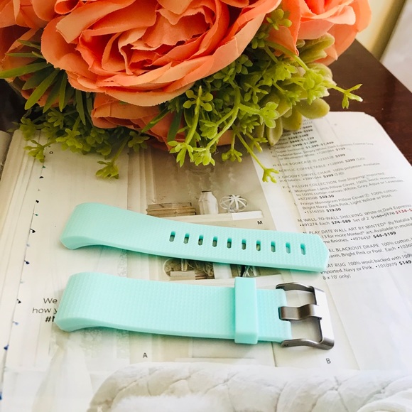 For Fitbit Charge 2 Teal Silicone Replacement Band - Picture 2 of 7